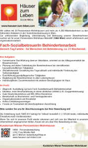 Wir suchen ab sofort eine/n Leiterin - Werkstatt für Menschen mit Behinderung und psychischer Erkrankung (Vollzeit) DAS BAND- gemeinsam vielfältig ist ein Verein zur Unterstützung von Menschen mit Behinderung. Es sind rund 60 Angestellte beschäftigt, die in 2 Wohngemeinschaften, 3 Tagesstruktureinrichtungen und einem Arbeitsintegrationsprojekt tätig sind sowie 60 Menschen mit Behinderung im teilbetreuten Wohnen unterstützen. Ihre Aufgaben Die eigenverantwortliche Führung der Werkstätte & Tagesstruktur Die Umsetzung des Konzeptes der Werkstätten & Tagesstruktur im Sinne einer bestmöglichen sozial- bzw. behindertenpädagogischen Begleitung, Förderung und Betreuung der Nutzerinnen. Verantwortung gegenüber den geschützten Arbeiterinnen in der Werkstätte Die Führung und Unterstützung der ihm/ihr unterstellten Personengruppen. Die Sicherstellung einer effizienten und ordnungsgemäßen Organisation sowie der Koordination der Gesamtaufgaben der Werkstätte & Tagesstruktur. Organisation, Koordination und Abwicklung von Auftragsarbeiten. Professionelle Vertretung der Werkstätte & Tagesstruktur nach innen und außen Enge Zusammenarbeit mit der Stabstelle Soziale Arbeit und Sozialpädagogik Anforderungsprofil pädagogische Ausbildung oder handwerkliche Ausbildung mit einschlägiger pädagogischer Berufserfahrung/ Ausbildung Berufserfahrung im sozialpädagogischen Bereich Erfahrung in der Führung von Mitarbeitern Teamfähigkeit Durchsetzungsvermögen Konfliktfähigkeit hohes Maß an sozialer Kompetenz Hohe Belastbarkeit Grundkenntnisse in der Arbeit mit dem PC (MS Office Paket) Wir bieten Ihnen: Abwechslungsreiches und eigenverantwortliches Tätigkeitsfeld Multiprofessionelles Team Supervision Fort- und Weiterbildung Einstufung nach SWÖ KV, je nach Berufserfahrung ab € 2203,20 brutto im Monat mit einer 38 Wochenstundenverpflichtung Bei Interesse übermitteln Sie Ihre aussagekräftige Bewerbung bitte per Mail an bewerbung@band.at. Für Rückfragen stehen wir Ihnen gerne zur Verfügung (Tel. 01/486 26 61-0). DAS BAND - gemeinsam vielfältig Witzeisbergergasse 26-28/2 1150 Wien